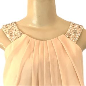 NWT JJsHouse Bridal Gem Embellished Flowy Wedding Bridesmaid Formal Dress
